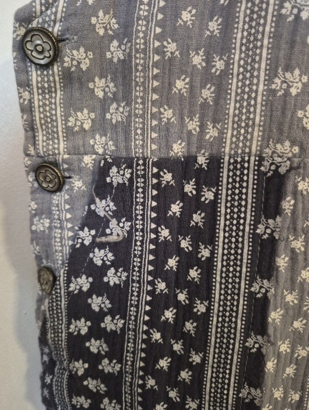 POL Patchwork Overalls - Picture 9 of 11